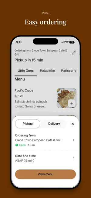 Crepe Town European Café screenshot 3