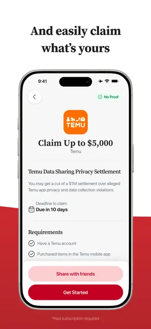 Rightful: Claim Money screenshot 3