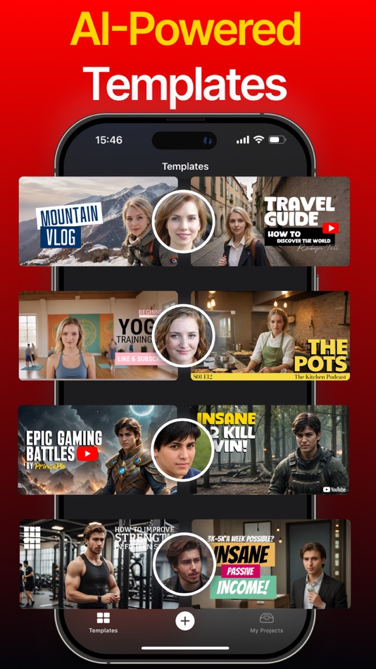 #2. Thumbnail Maker - YT Templates (iOS) By: CONTRACT SQUARE UAB