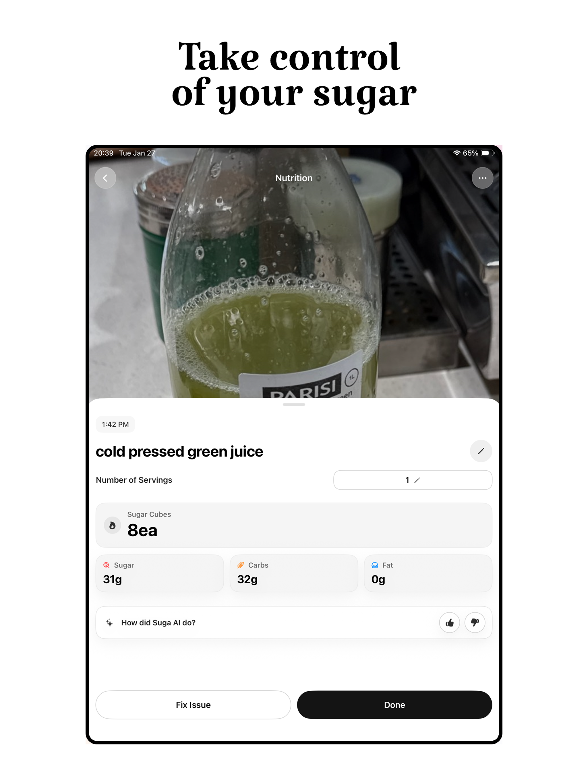 Suga AI - Sugar Tracker