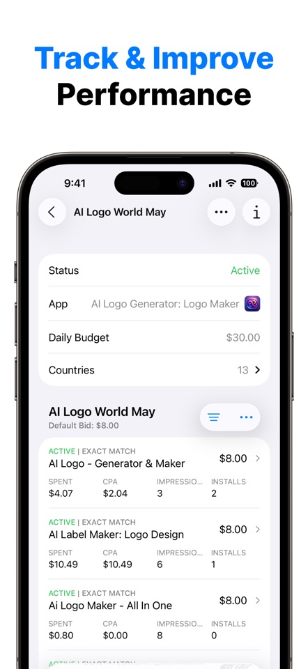 Campaign Manager for App Ads screenshot 2
