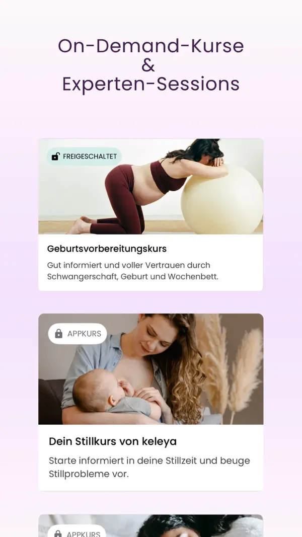 Schwangerschafts-App | keleya iPhone App Screenshot 7 – Medizin