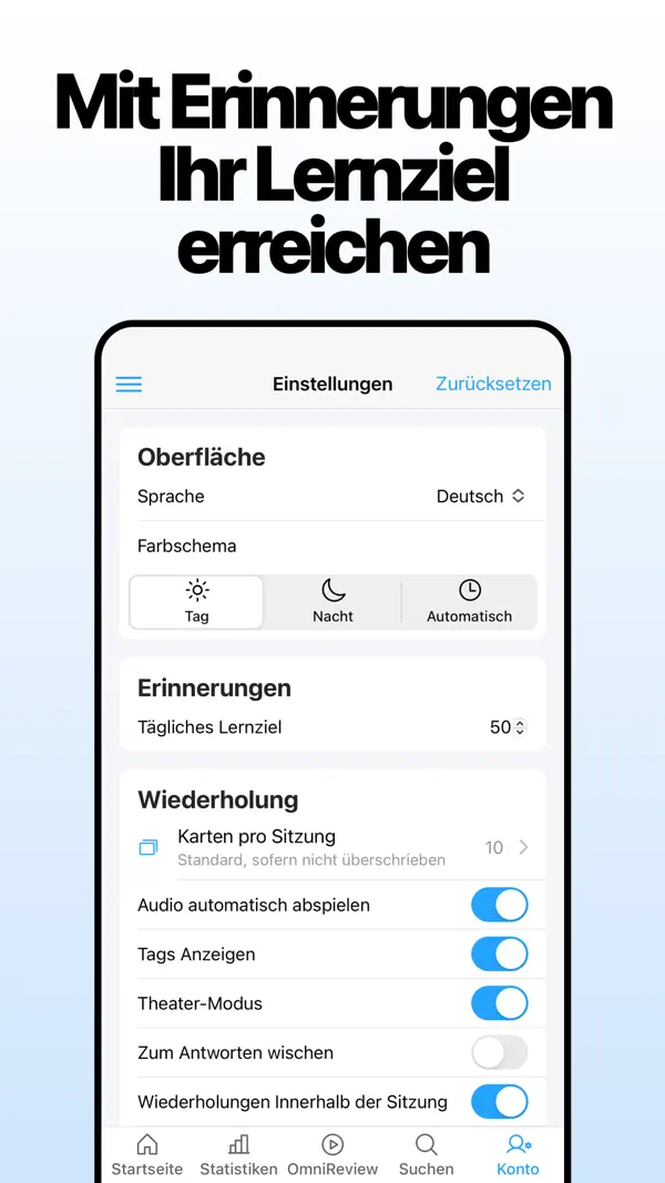 AlgoApp Lernkarten iPhone App Screenshot 7 – Bildung