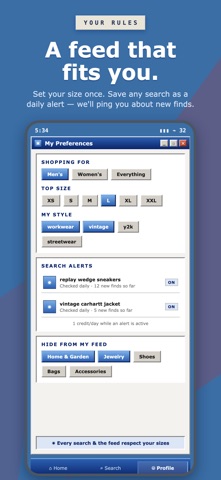 ThriftX iPhone screenshot
