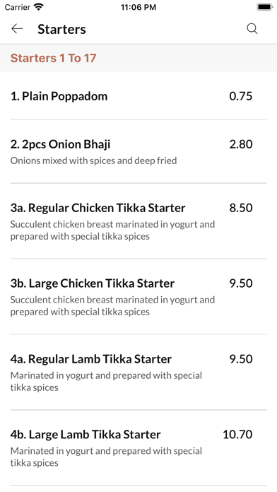 Raajas Grill. Screenshot