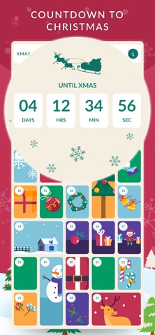 Festive Xmas Advent Calendar iPhone screenshot