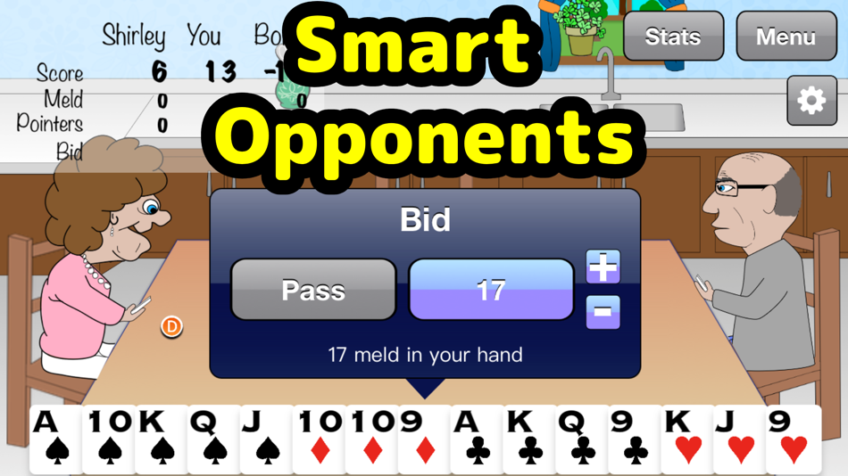 #1. Pinochle Pro (iOS) 由: Black Panther Software