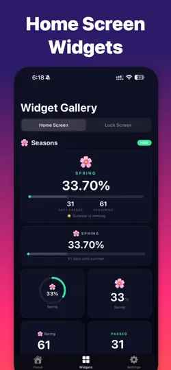 Capture d'écran de Season Tracker: Widgets & Time sur iPhone 3