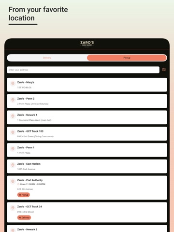 Zaro's iPad screenshot