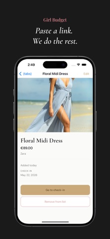 Girl Budget screenshot
