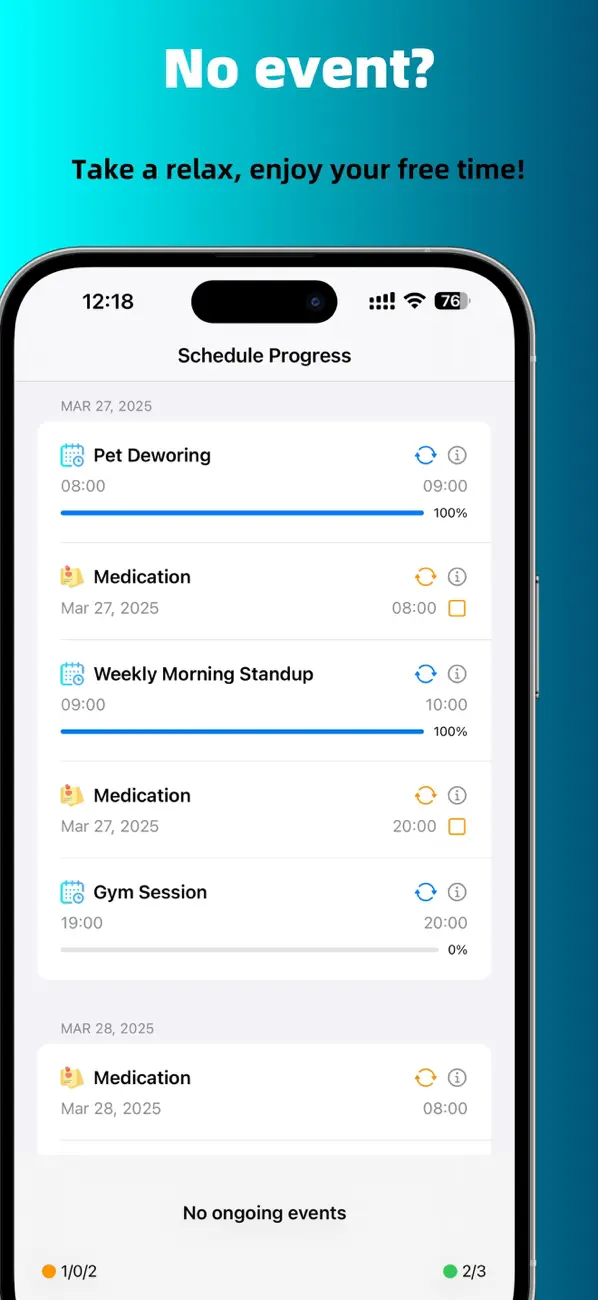 #4. Schedule Progress (iOS) Ved: 德权 晋