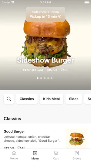Sideshow Kitchen screenshot 2