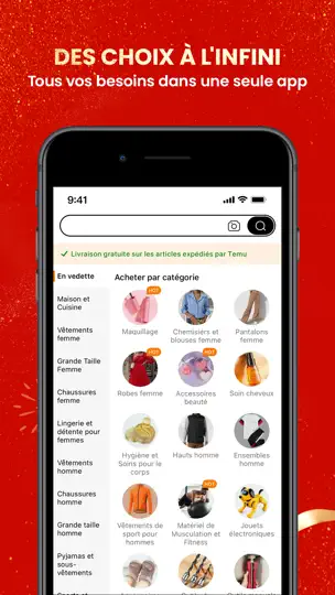 Capture d'écran de Temu : Achats Et Mode En Ligne sur iPhone 5