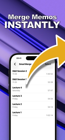 SmartMerge: Voice Memo Joiner screenshot