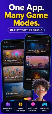 Whisper Games: AI Game Master iPhone screenshot