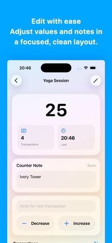 Counteryx - Simple Counter iPhone screenshot