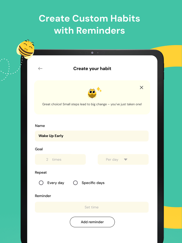 AI Habit Tracker - HabitBee AI