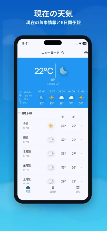 室内温度計、天気 screenshot 2 of 6