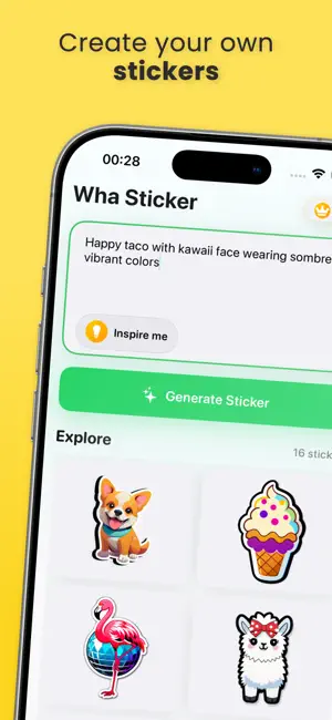 Wha+ Sticker - Text to Sticker screenshot 1