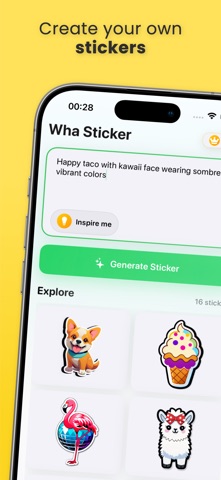 Wha+ Sticker - Text to Sticker screenshot