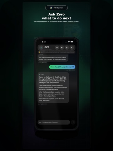 Debt Organizer iPad screenshot