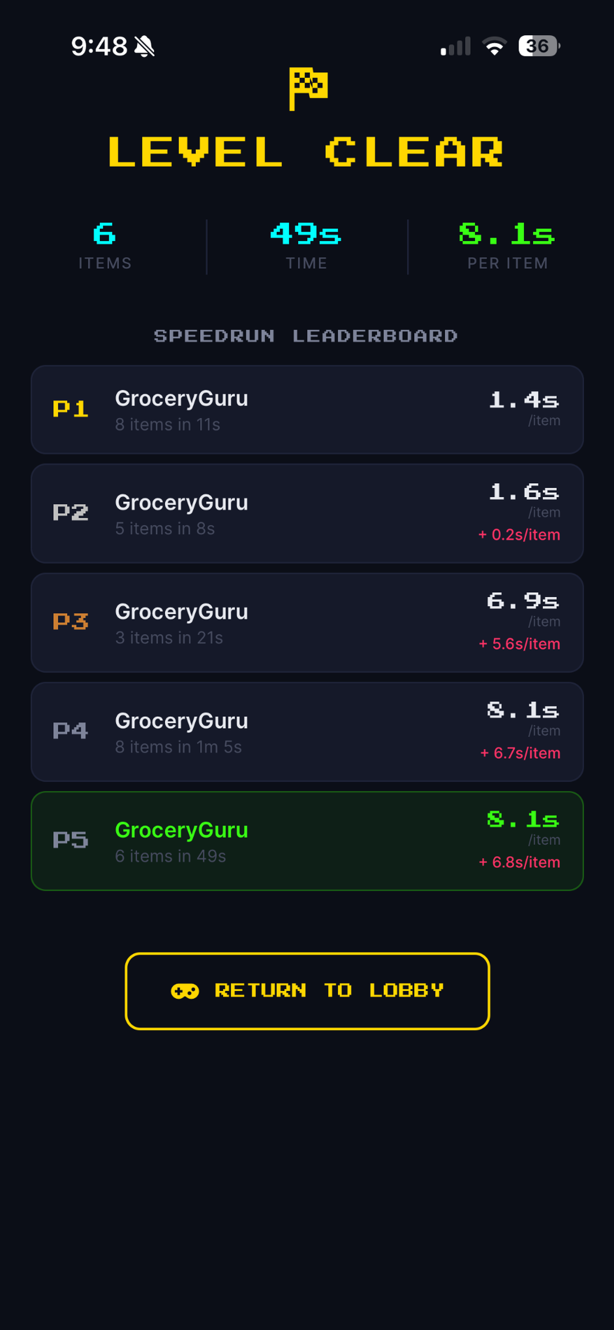 Grocery Game Arcade screenshot 8