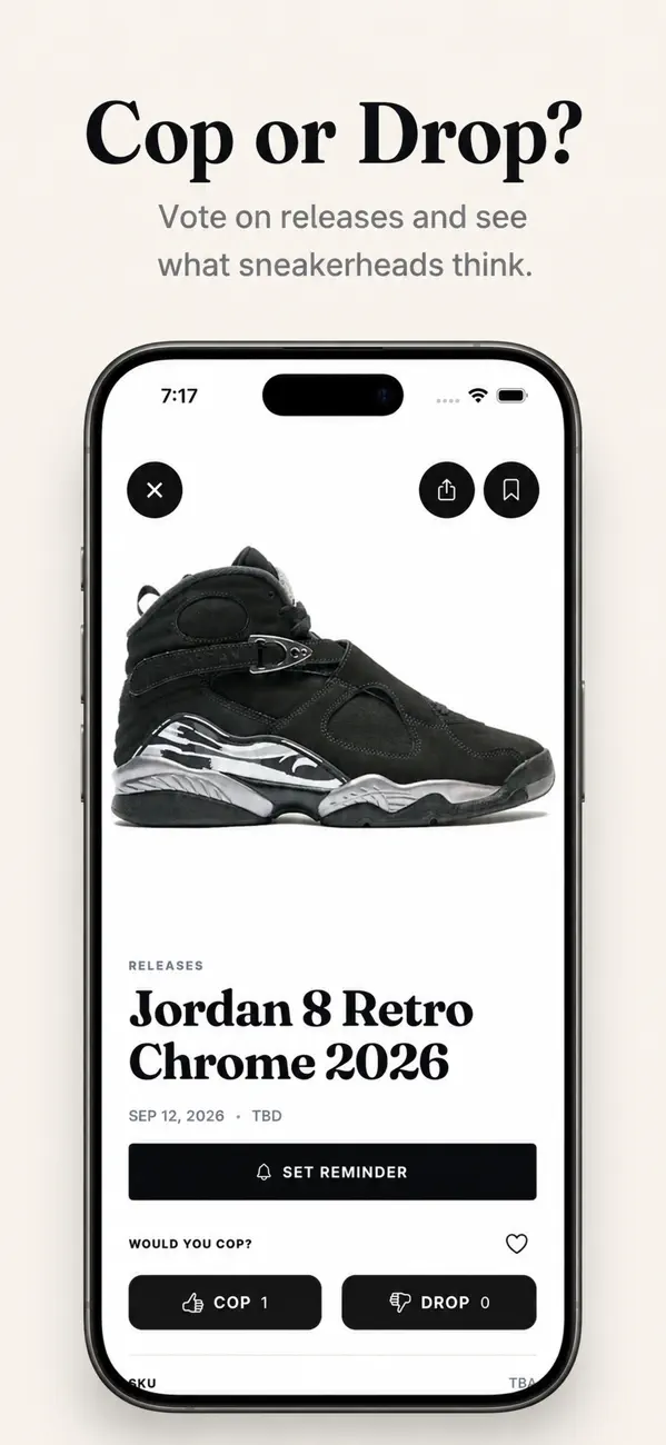 Screenshot #1 pour SoleInsider: Sneaker Releases