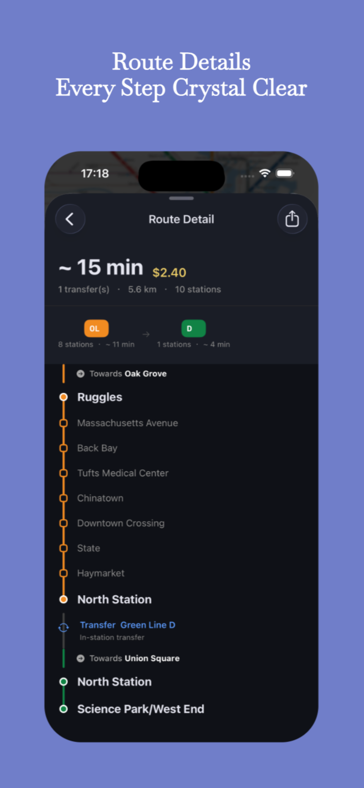 Boston Subway Guide screenshot 3