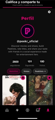 Peekr: Descubre qué ver screenshot
