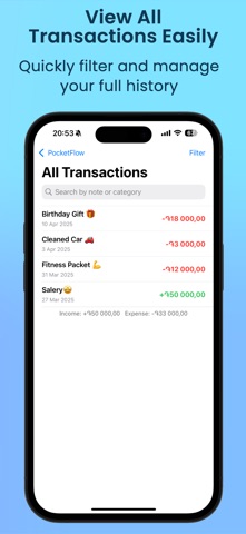 PocketFlow - Budget Tracker Screenshot 2 of 5