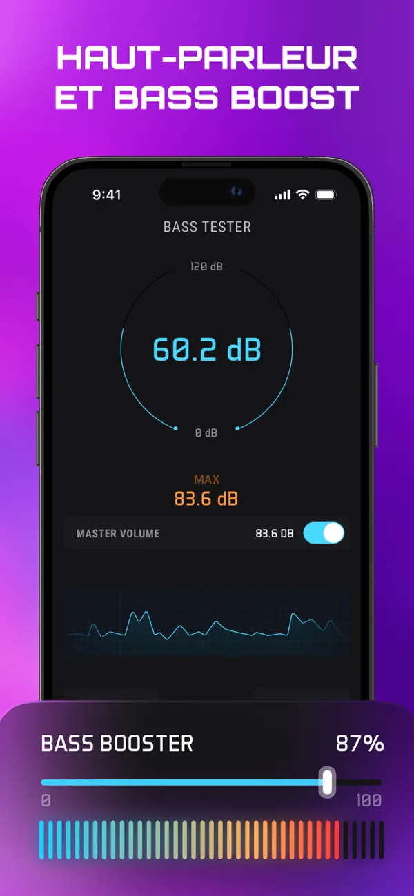 Screenshot #1 pour Testeur de Basse: Sonomètre