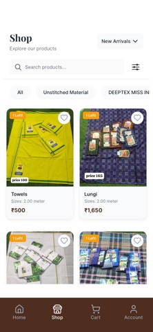 Rajlaxmi Textiles screenshot