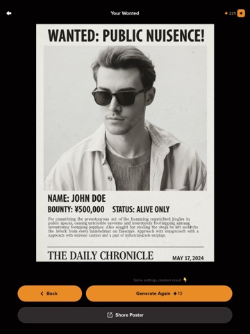 Wanted Poster Maker iPad screenshot