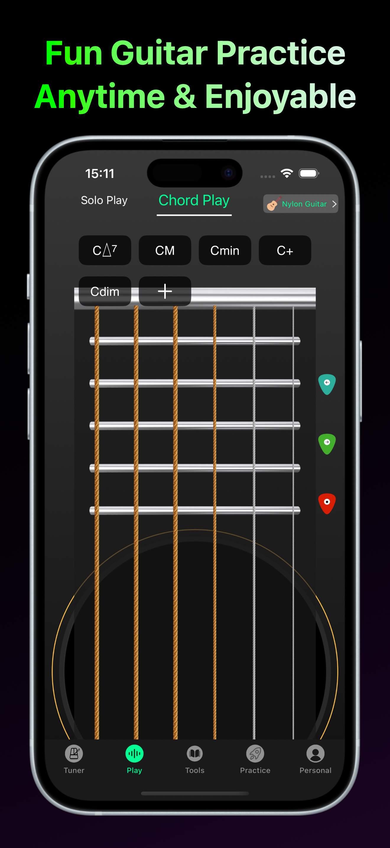Simply Tuner -Learn guitar app