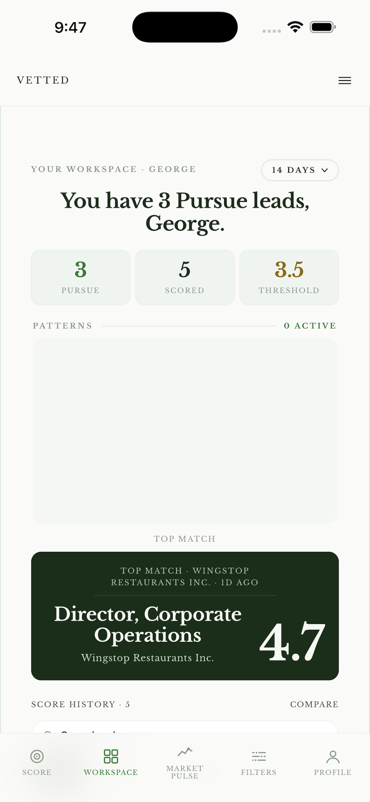 Vetted: Career Intelligence screenshot 5
