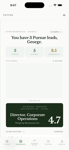 Vetted: Career Intelligence Screenshot 5 of 6