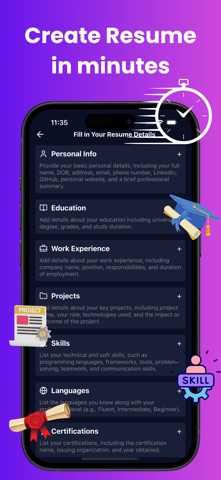 AI Resume Builder - Resumint screenshot