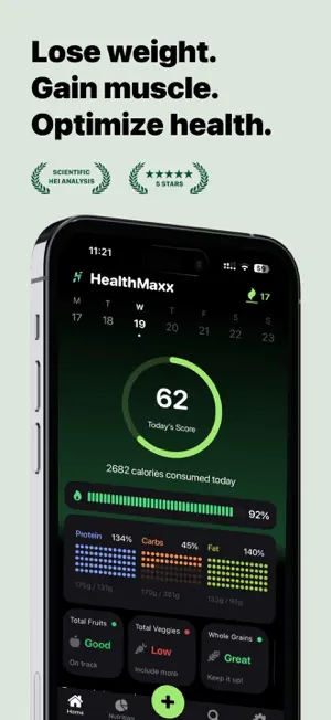 HealthMaxx: AI Calorie Tracker screenshot 1