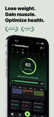 HealthMaxx: AI Calorie Tracker iPhone screenshot