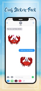 Crab Stickers Pack screenshot #4 for iPhone