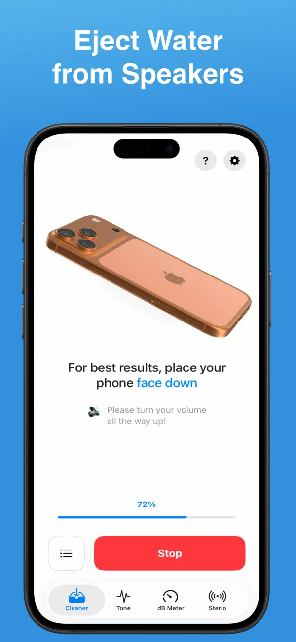 Screenshot #1 pour Clear Speaker with Sound Wave