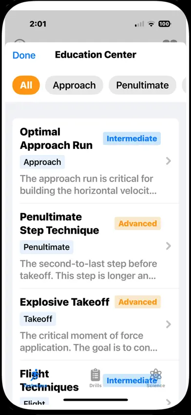 Long Jump Analyzer screenshot 2