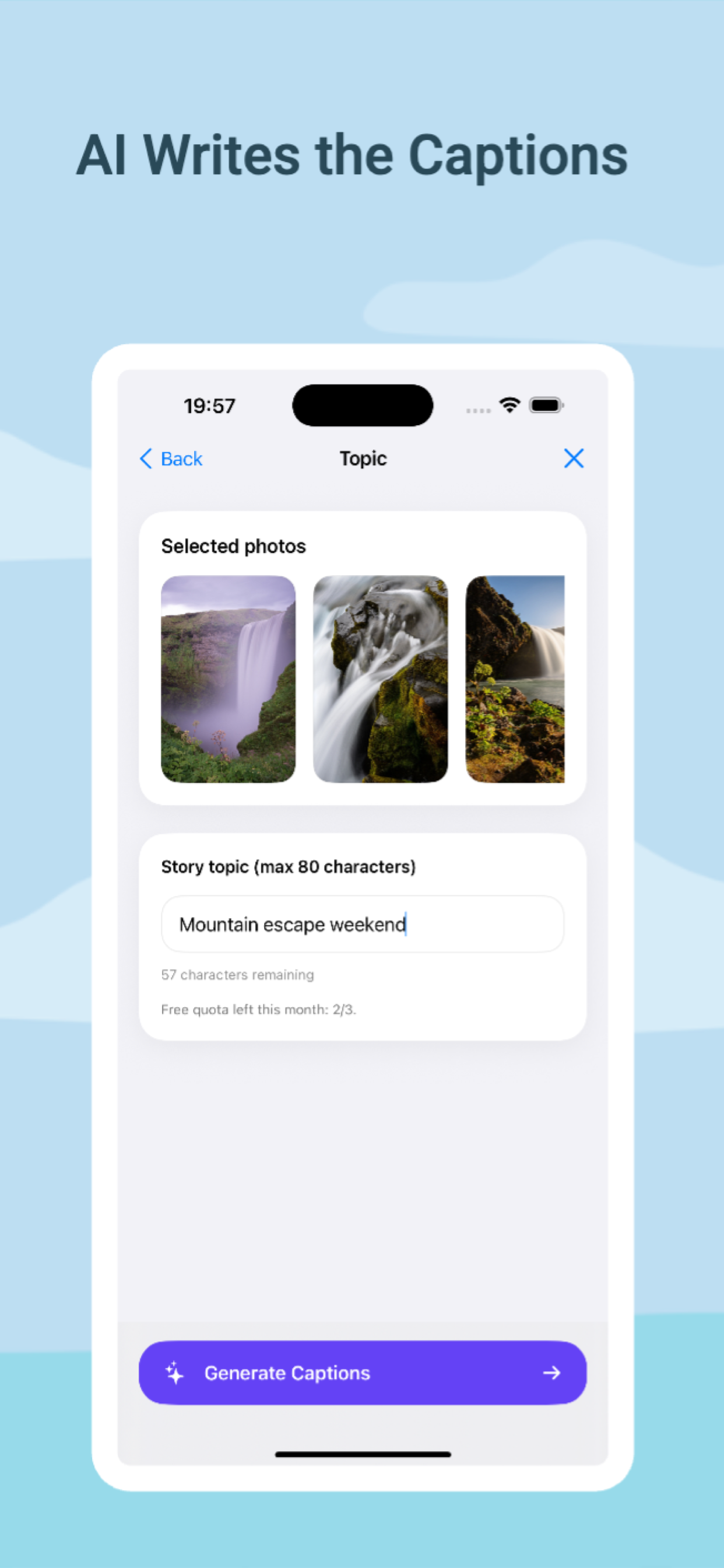 Capto: AI photo stories for IG