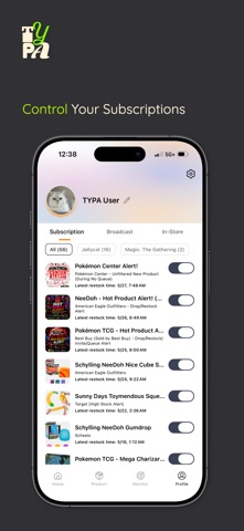 TYPA - Restock Tracker screenshot