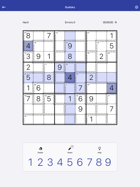 Sudoku - Numbers Logic Puzzles iPad screenshot 4 - Games app