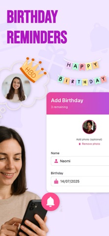 Birthday Planner & Reminder Screenshot 1 of 4