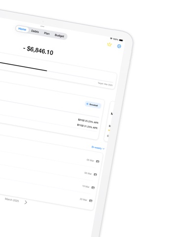 PayAway: Debt Payoff Planner iPad screenshot