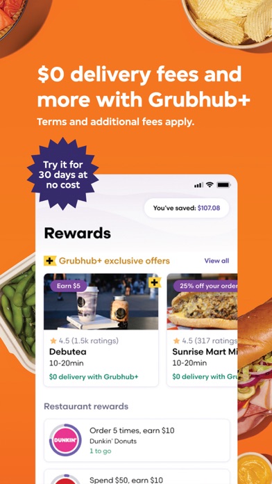 Seamless: Local Food Delivery Screenshot