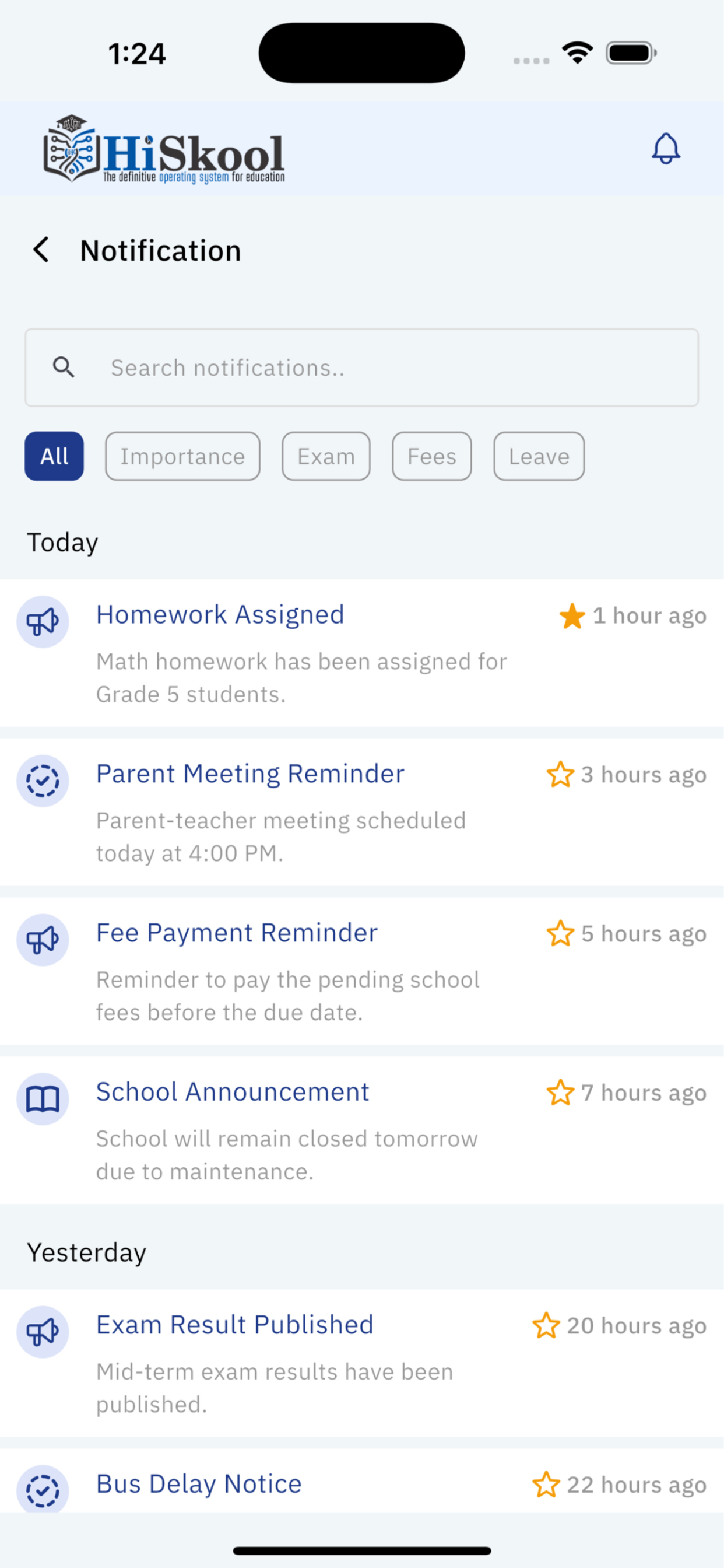 HiSkool Student App