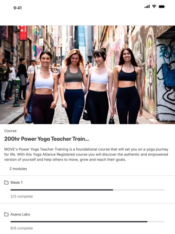 MOVE Yoga Academy iPad screenshot